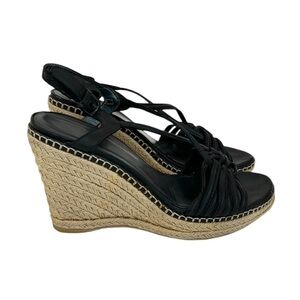 Stuart Weitzman Espadrille Wedge Sandals